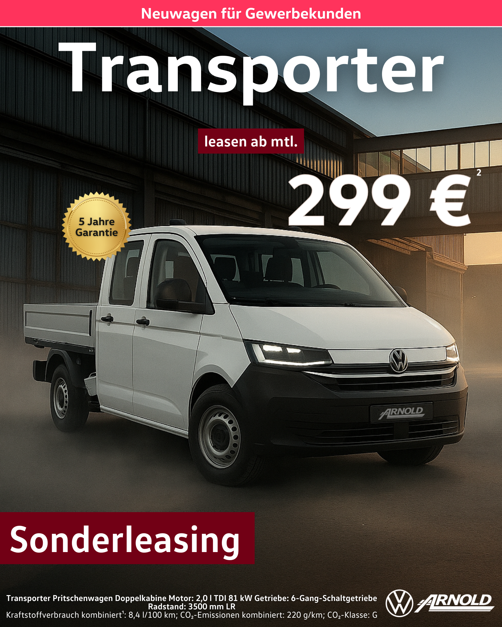 Transporter Pritschenwagen